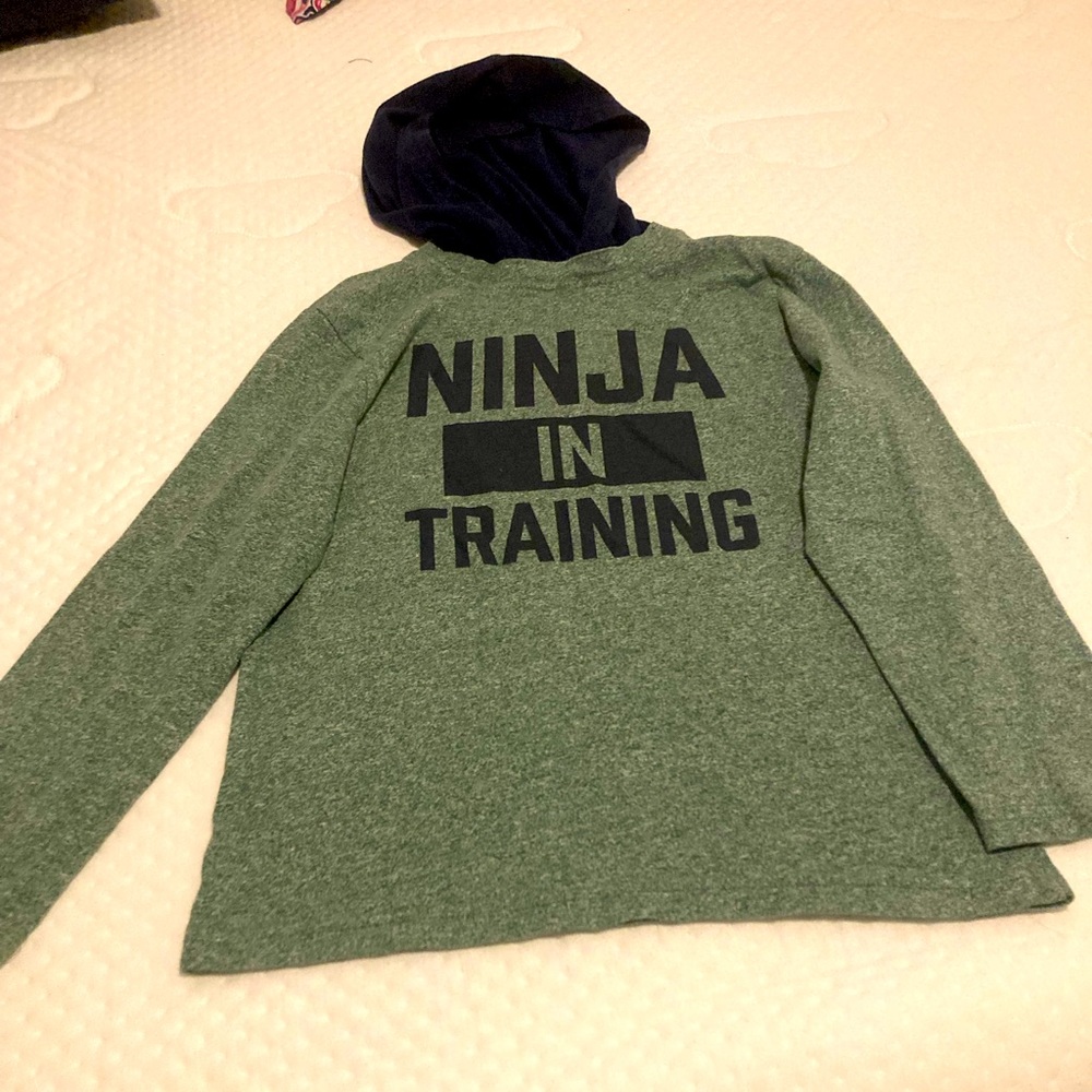 Boys hooded long sleeved shirt